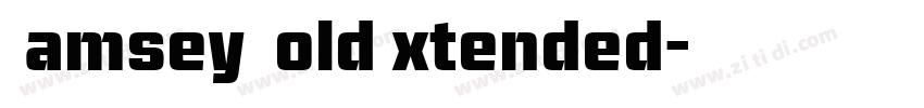 Ramsey BoldExtended字体转换